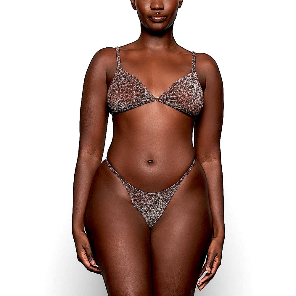 GLITTER SWIM TRIANGLE BIKINI Set